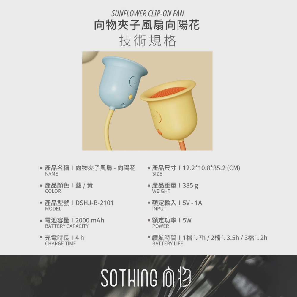 向物夾子風扇 向陽花【台灣保固一年】台灣版 嬰兒車風扇 風扇 夾子風扇 夾式風扇 小風扇 可夾風扇 夾扇 小米有品-細節圖10