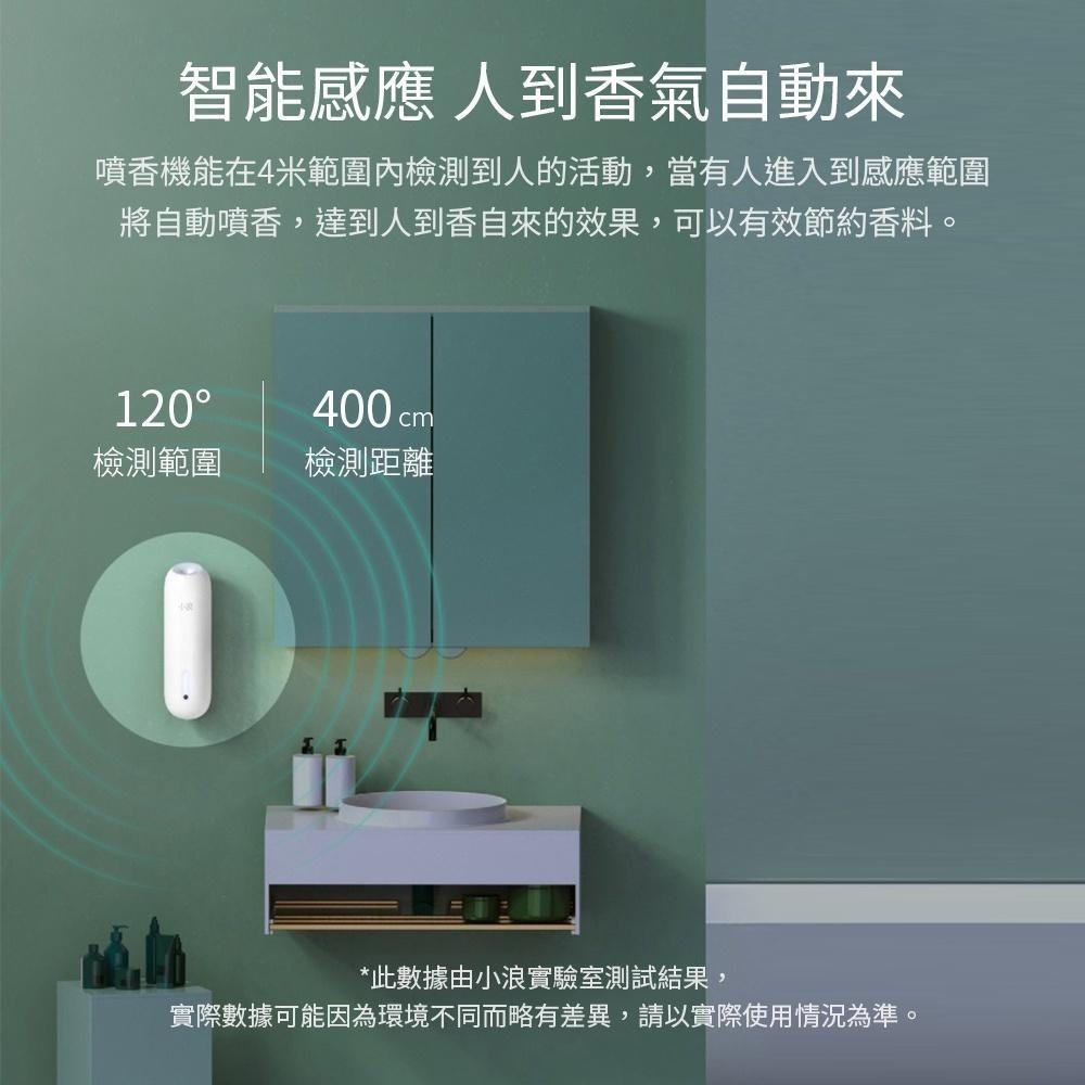 小浪 智能感應自動噴香機LED呼吸燈【台灣現貨】香氛機 芳香機 芬香 香薰機 芳香噴霧 擴香機 清新機 擴香 小米有品-細節圖7