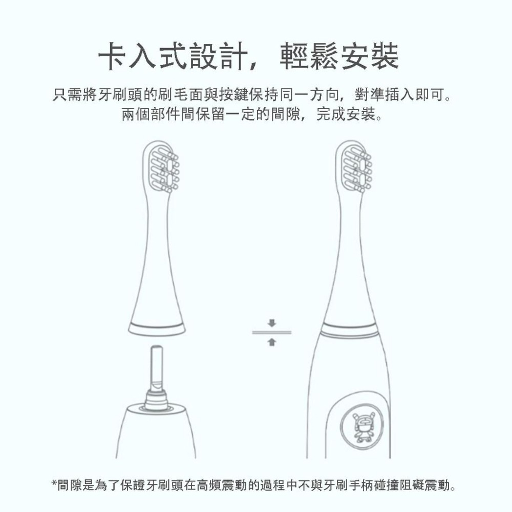 小米 米兔兒童聲波電動牙刷頭【台灣出貨】電動牙刷替換頭 米兔電動牙刷 兒童電動牙刷 牙齒清潔 刷頭 原廠正品-細節圖8