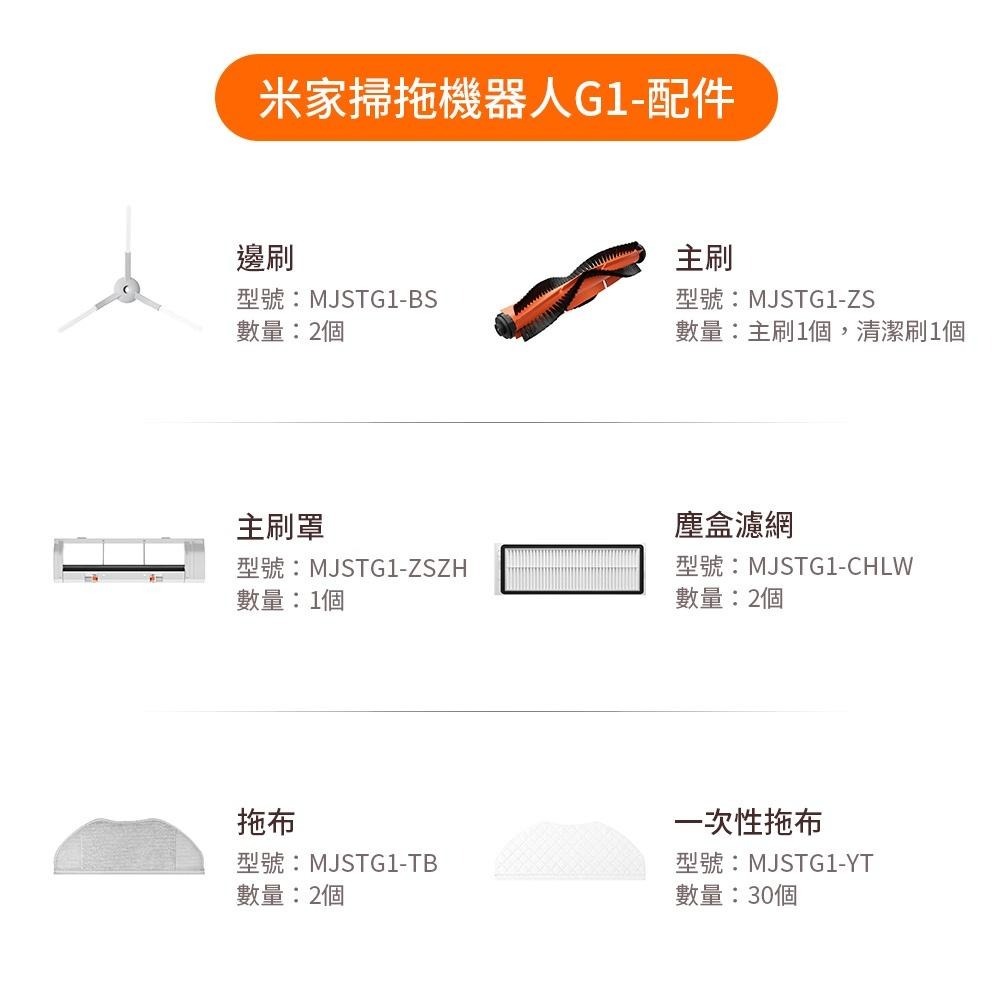 小米 米家掃拖機器人G1 配件 掃拖機器人G1配件 掃拖機配件 掃拖機零件 替換零件 原廠正品 台灣出貨-細節圖9