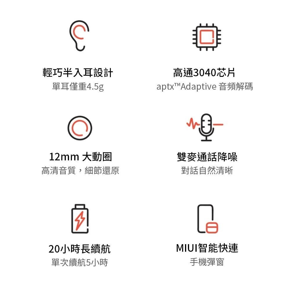 小米 Redmi Buds 3 真無線藍牙耳機【台灣出貨】雙通話自動降噪 20H長續航 高通 音樂切換 無線耳機-細節圖4