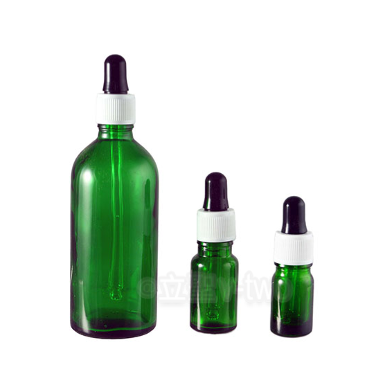 <立聖實驗> 藍色精油瓶 黑帽滴管式 白蓋甩式 自製精油分裝 綠色精油瓶-細節圖3