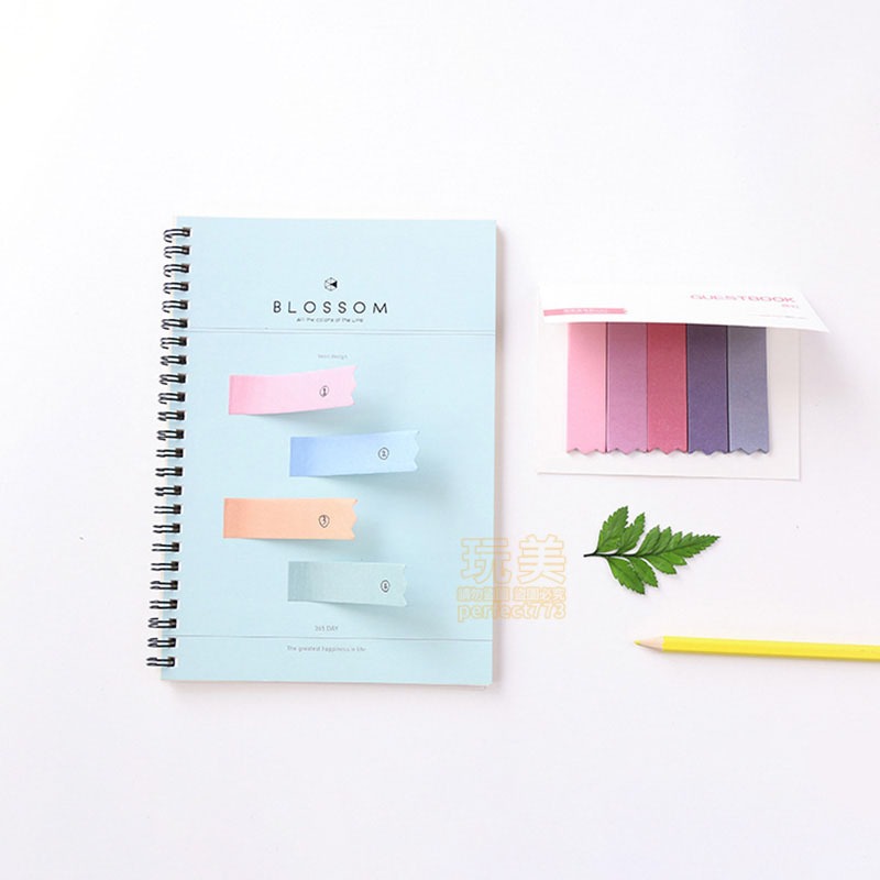 漸層便利貼 夢幻便利貼 彩色便利貼 多色便利貼 長形便利貼 索引便利貼 分類標籤貼 便利貼 N次貼 玩美 77284-細節圖7