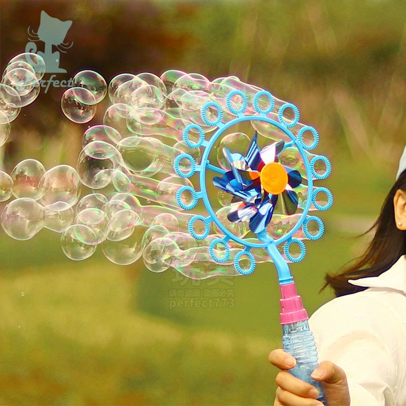 風車泡泡棒 吹泡泡 泡泡棒 風車泡泡 旋轉風車泡泡圈 戶外玩具 露營玩具 旋轉風車 兒童玩具 玩美 77639-細節圖8