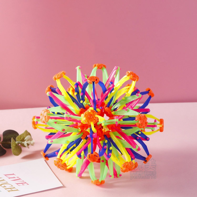 魔術伸縮球 魔術球 魔術花球 伸縮球 伸縮花球 開花球 散花球 變形球 手抓開花球 兒童玩具 拋接球 玩美 771223-細節圖7