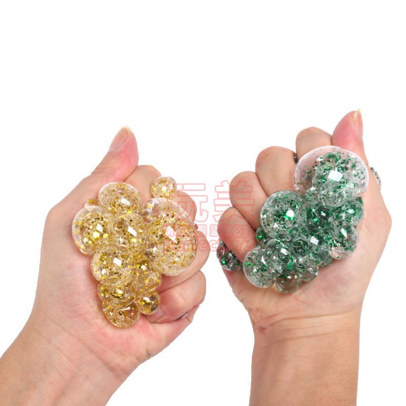 葡萄捏捏樂 捏捏樂 水晶寶寶 兒童玩具 捏捏球 解壓玩具 紓壓捏捏樂 葡萄球 舒壓捏捏球 擠壓球 玩美 771286-細節圖9