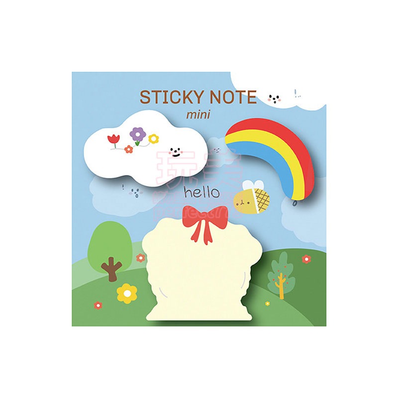 卡通便利貼 主題便利貼 便利貼 手帳便利貼 彩色便利貼 文具用品 手帳素材 Q版便利貼 裝飾手帳 玩美 771439-規格圖9