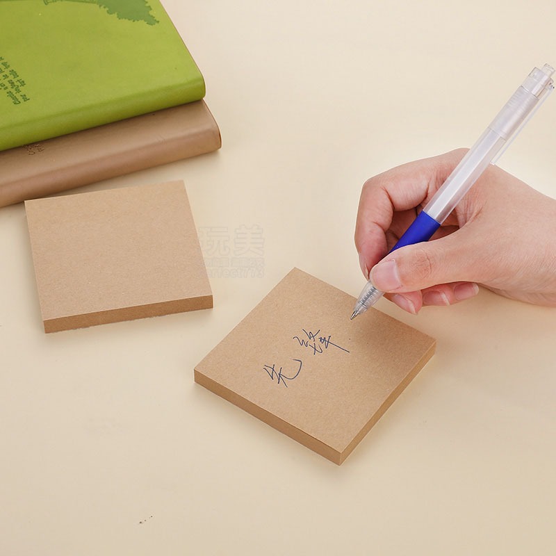 便利貼 N次貼 便條紙 無印風 牛皮紙 備忘錄 留言紙 辦公室文具 標籤 筆記紙 留言貼 文具 玩美 771441-細節圖5