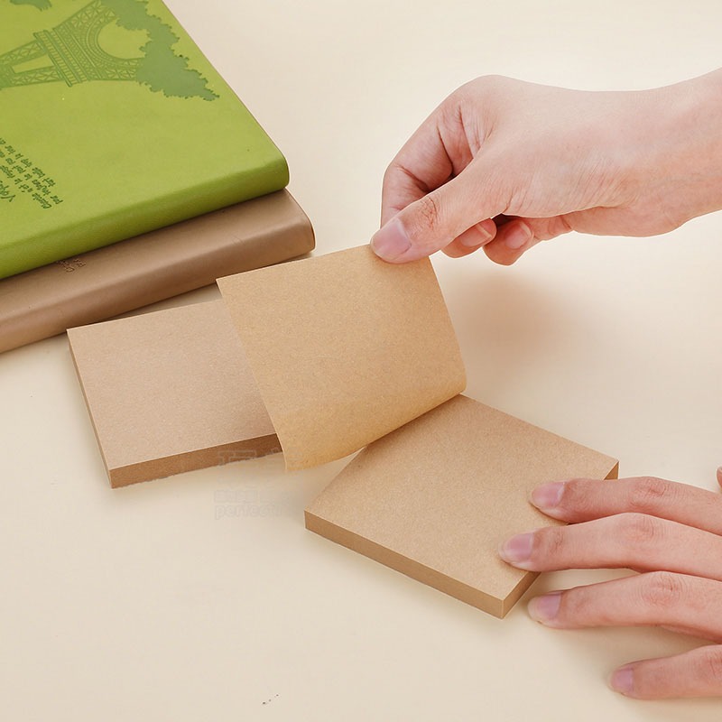 便利貼 N次貼 便條紙 無印風 牛皮紙 備忘錄 留言紙 辦公室文具 標籤 筆記紙 留言貼 文具 玩美 771441-細節圖6