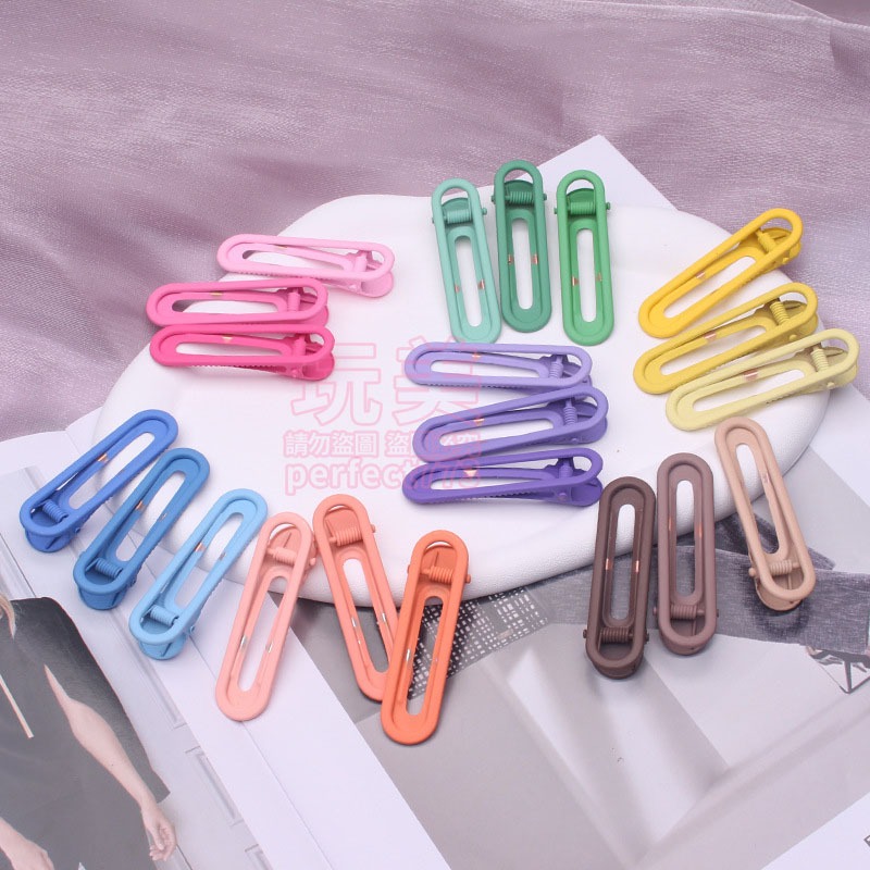 髮夾 髮飾 鴨嘴夾 瀏海髮夾 鴨嘴夾髮夾 劉海髮夾 韓版髮夾 霧面髮夾 造型髮夾 bb夾 皮革髮夾 玩美 771524-細節圖5