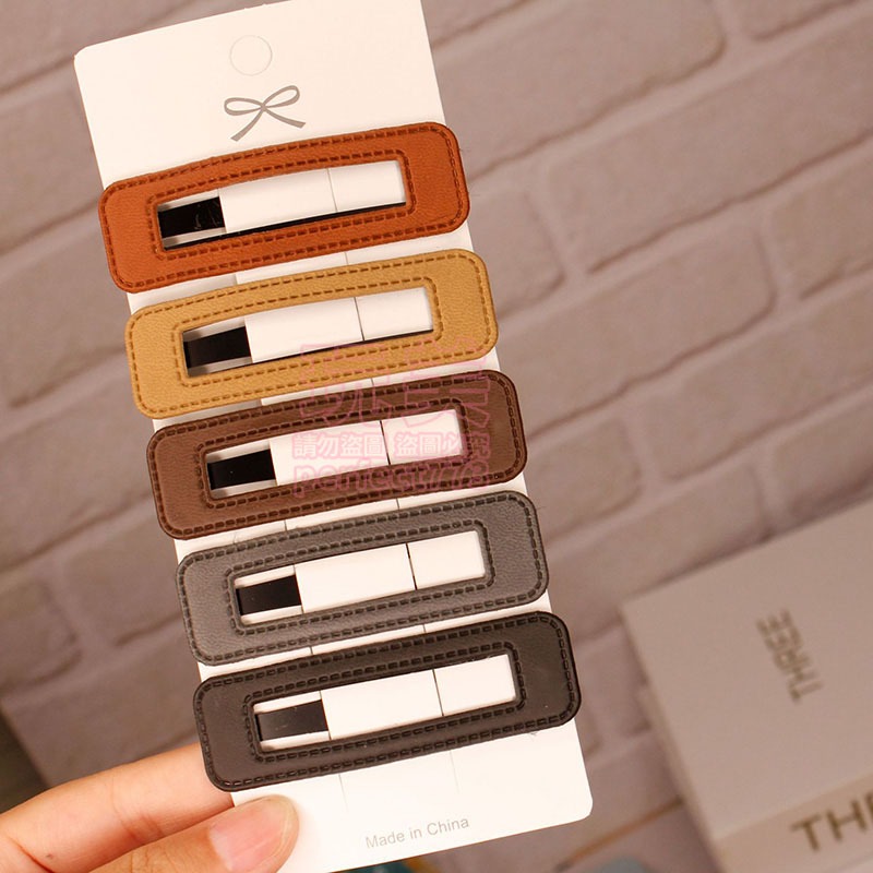 髮夾 髮飾 鴨嘴夾 瀏海髮夾 鴨嘴夾髮夾 劉海髮夾 韓版髮夾 霧面髮夾 造型髮夾 bb夾 皮革髮夾 玩美 771524-細節圖7