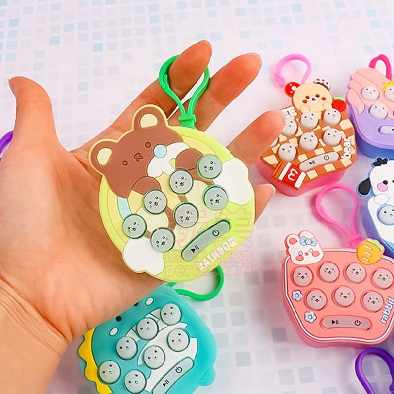 打地鼠鑰匙圈 打地鼠 地鼠遊戲機 包包掛飾 鑰匙圈 掌上地鼠機 益智遊戲 幼稚園玩具 減壓玩具 玩美 771550-細節圖7