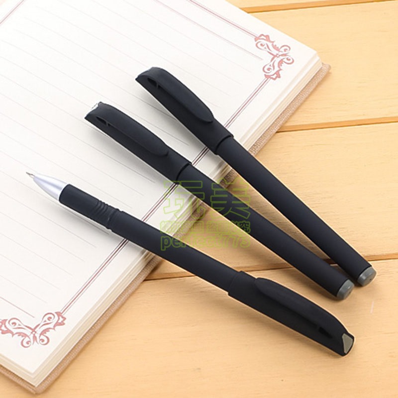 黑色原子筆 黑筆 中性筆 原子筆 辦公文具 黑色筆 磨砂筆 0.5mm 文具 考試筆 上課寫字 玩美 771600-細節圖5