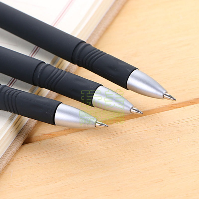 黑色原子筆 黑筆 中性筆 原子筆 辦公文具 黑色筆 磨砂筆 0.5mm 文具 考試筆 上課寫字 玩美 771600-細節圖6