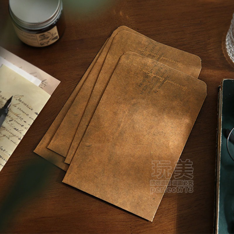 信封袋 復古信封袋 牛皮信封袋 信封 火漆信封 火蠟信封袋 復古牛皮紙信封袋 西式信封 封蠟信封 玩美 771473-細節圖7
