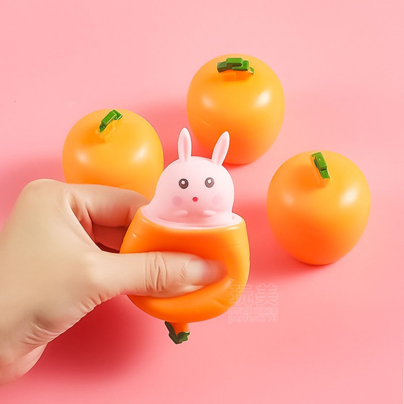 蘿蔔兔捏捏樂 蘿蔔兔子杯 兔子捏捏樂 兔子拔蘿蔔 兔子杯 舒壓捏捏樂 擠壓玩具 出氣蘿蔔兔 紓壓玩具 玩美 771474-細節圖5