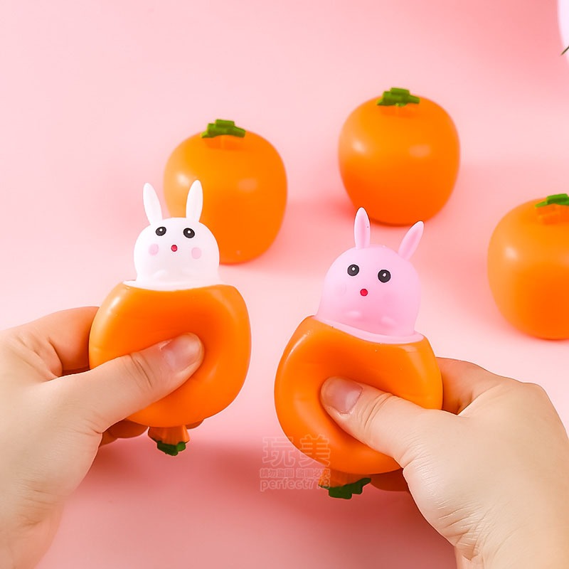 蘿蔔兔捏捏樂 蘿蔔兔子杯 兔子捏捏樂 兔子拔蘿蔔 兔子杯 舒壓捏捏樂 擠壓玩具 出氣蘿蔔兔 紓壓玩具 玩美 771474-細節圖6
