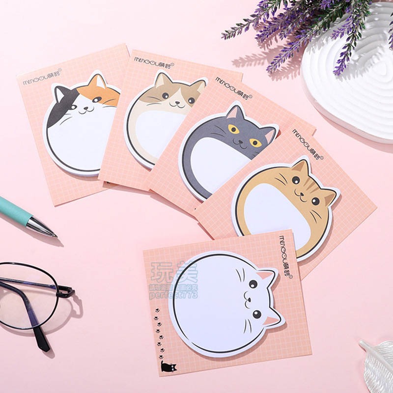 貓咪便利貼 可愛便利貼 造型便利貼 便利貼 n次貼 造型便條紙 留言貼 胖嘟嘟 站立式 玩美 771477-細節圖6
