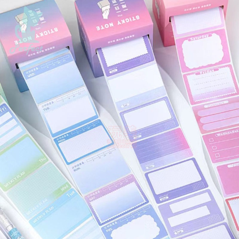 抽拉便利貼 卡皮巴拉便利貼 漸層便利貼 水豚君 便利貼 抽拉式便利貼 記事貼 創意便利貼 文具 玩美 771488-細節圖7