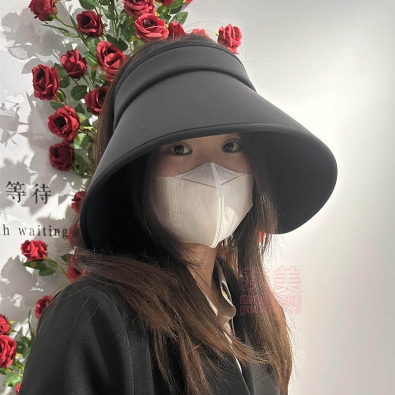 防曬遮陽帽 遮陽帽 防曬帽 遮臉帽 空頂遮陽帽 空頂帽 遮陽帽女 戶外遮陽帽 登山帽 女帽 大檐帽 玩美 771495-細節圖8