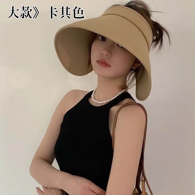 防曬遮陽帽 遮陽帽 防曬帽 遮臉帽 空頂遮陽帽 空頂帽 遮陽帽女 戶外遮陽帽 登山帽 女帽 大檐帽 玩美 771495-規格圖8