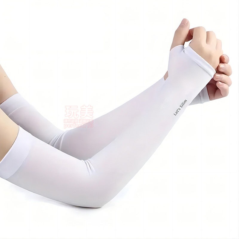 袖套 防曬袖套 騎車袖套 車防曬 車袖套 冰絲袖套 冰涼袖套 涼感袖套 袖套防曬 遮陽袖套 外送袖套 玩美 771499-細節圖5