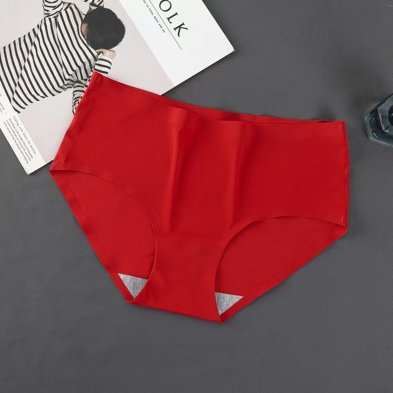 內褲女生 冰絲內褲 涼感內褲 無痕內褲 裸感無痕 女生內褲 學生 彈性舒適 純色內褲 低腰內褲 玩美 771500-規格圖9