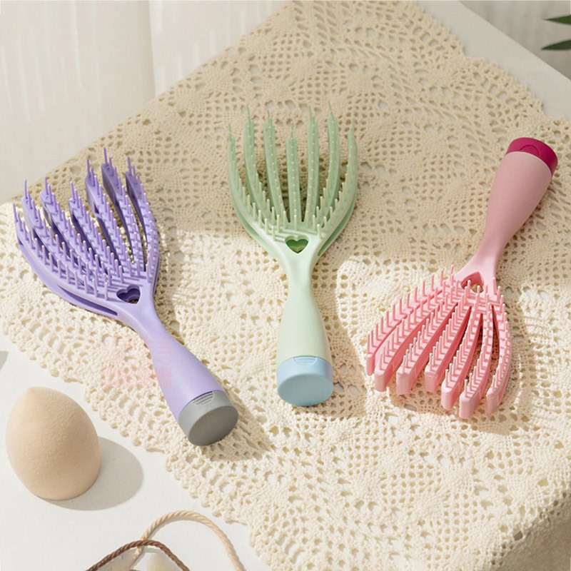 梳子 排骨梳 髮梳 頭皮梳 小梳子 魔法梳 蓬鬆梳 髮根梳 防打結梳 梳頭髮 頭皮梳子 隨身梳 玩美 771386-細節圖9