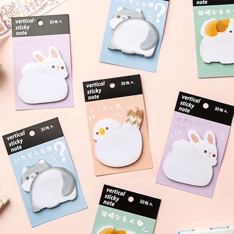 便利貼 N次貼 動物便利貼 屁股便利貼 可愛便利貼 造型便利貼 造型便條紙 貓咪便利貼 可愛 玩美 771389-細節圖8