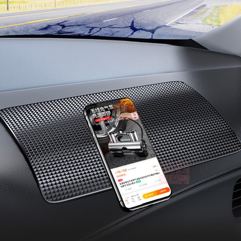 汽車防滑墊 汽車軟膠防滑墊 車用防滑墊 止滑墊 止滑貼 儀錶板止滑墊 香水墊 車用止滑墊 汽車防滑墊 玩美 771399-細節圖7