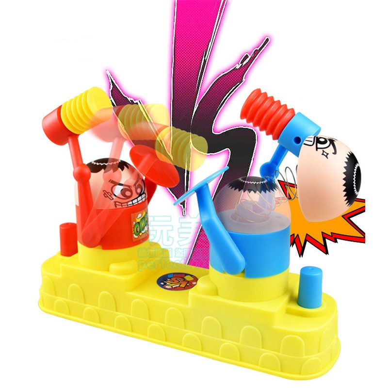 小人對打機 對打遊戲 爆頭對打機 桌遊 雙人對打機 敲槌對戰 商檢合格 對戰遊戲 敲打對決 紅藍攻守 玩美 771114-細節圖8