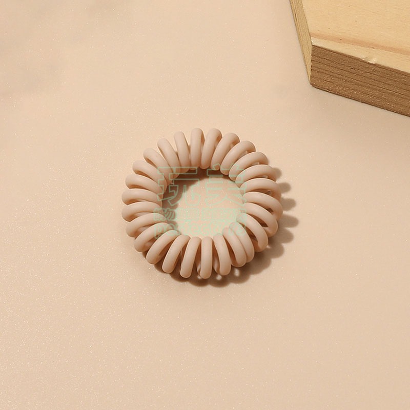 電話線髮圈 髮飾 髮束 韓系髮圈 綁頭髮 髮圈 黑色髮圈 小髮圈 莫蘭迪色 磨砂霧面 多色髮圈 玩美 771192-細節圖8