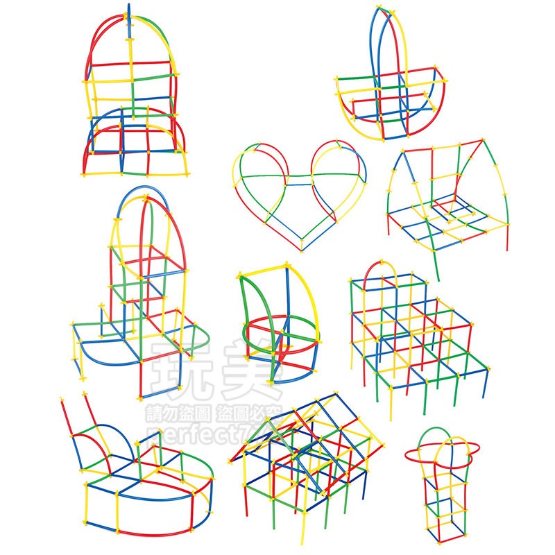 吸管積木 玩具 吸管玩具 益智積木 拼裝積木 益智玩具 加加積木 水管積木 積木玩具 兒童積木 玩美 771184-細節圖9