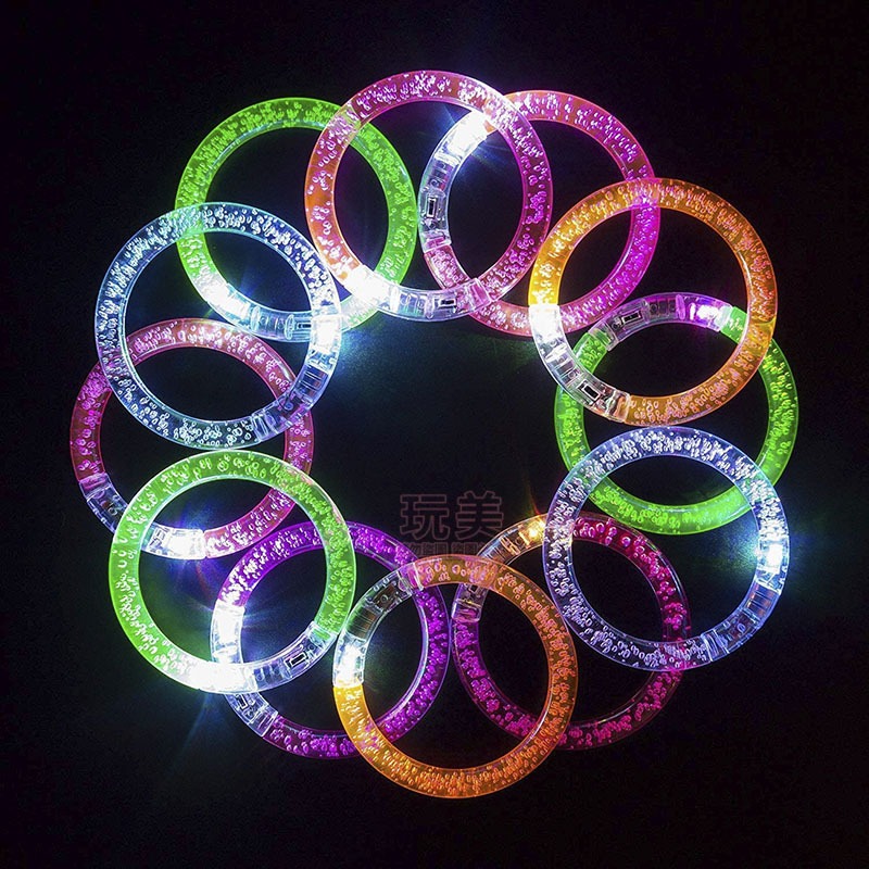 發光手環 發亮手環 夜跑手環 跳舞手環 LED手環 派對手環 螢光手環 夜店手環 表演手環 多款顏色 玩美 771069-細節圖9