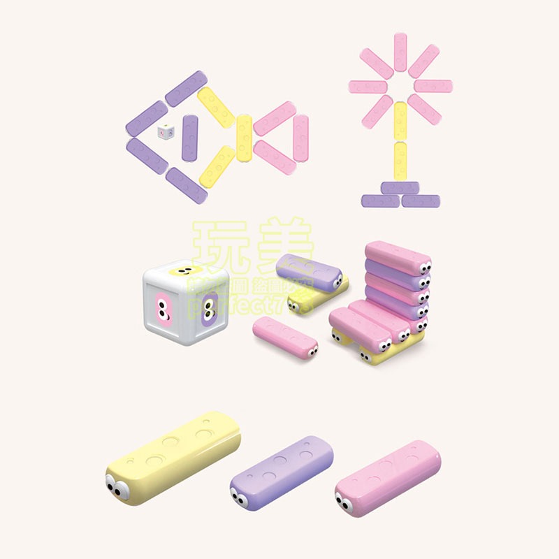 疊疊樂 疊疊樂積木 彩色疊疊樂 數字疊疊樂 骰子疊疊樂 嬰兒疊疊樂 兒童疊疊樂 益智遊戲 兒童玩具 玩美 77924-細節圖6