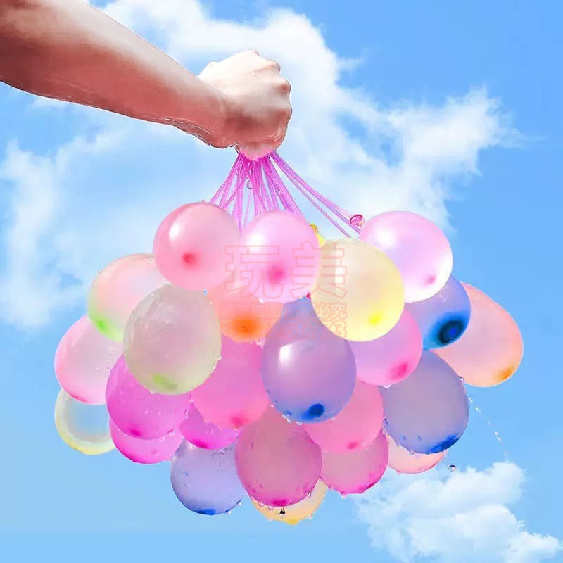 水球神器 快速水球 免綁水球 魔術水球 自動水球 打水戰 水球玩具 戶玩遊戲 戲水玩具 1入裝 3入裝 玩美 77937-細節圖6