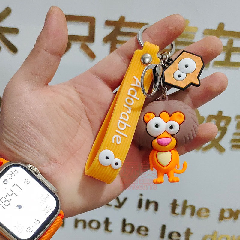 凸眼鑰匙圈 吊飾鑰匙圈 小吊飾 立體鑰匙圈 造型鑰匙圈 長頸鹿吊飾 大象吊飾 動物吊飾 搞笑吊飾 玩美 77842-細節圖7