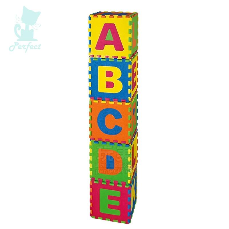 巧拼地墊 拼圖地墊 泡棉地墊 1組36片 EVA地墊 泡沫地墊 英文巧拼 數字巧拼 爬行墊 軟地墊 玩美 771688-細節圖6