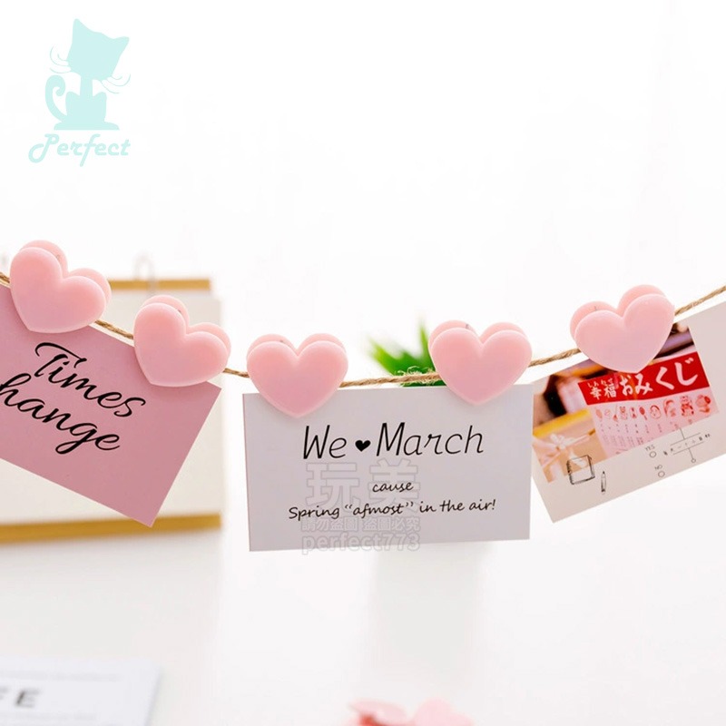 愛心夾子 相片夾 可愛夾子 小夾子 造型夾子 愛心塑膠夾 可愛文具夾 卡片夾子 文具夾子 照片夾 玩美 77549-細節圖8