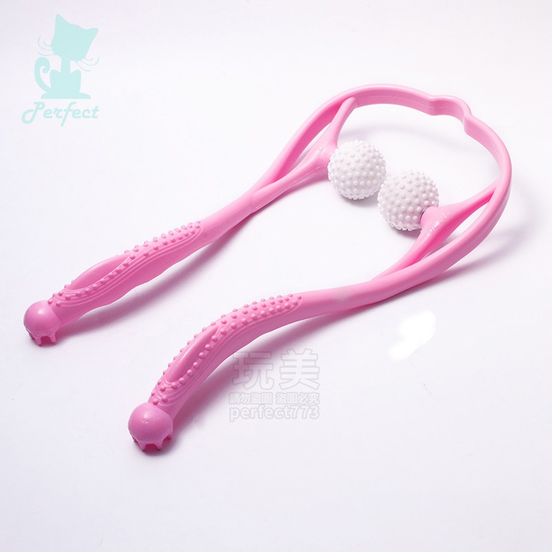 按摩球 肩頸按摩 頸部按摩 脖子按摩 按摩神器 不求人按摩 手動按摩 穴道按壓 深層按摩 舒緩 放鬆 玩美 77571-細節圖8