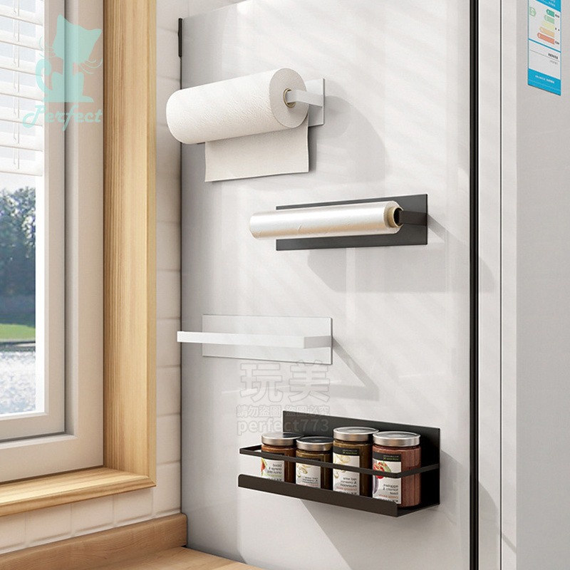 紙巾收納架 廚房置物架 紙巾掛架 毛巾架 擦手紙架 衛生紙架 毛巾架 壁掛架 紙巾架 卷紙架 掛架 收納 77583-細節圖8