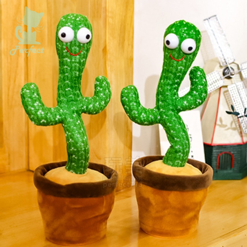 仙人掌 錄音娃娃 跳舞仙人掌 仙人掌娃娃 聲控玩具 仙人掌玩具 跳舞娃娃 會動的玩具 說話仙人掌 玩美 77682-細節圖7