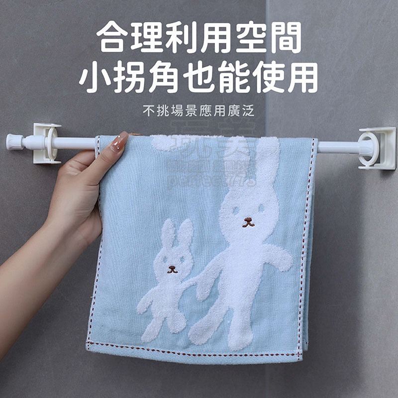 窗簾桿固定夾 窗簾桿夾 桿子固定器 窗簾掛勾 伸縮桿掛鉤 伸縮桿掛架 免打孔伸縮桿 橫桿掛勾 玩美 77719-細節圖9