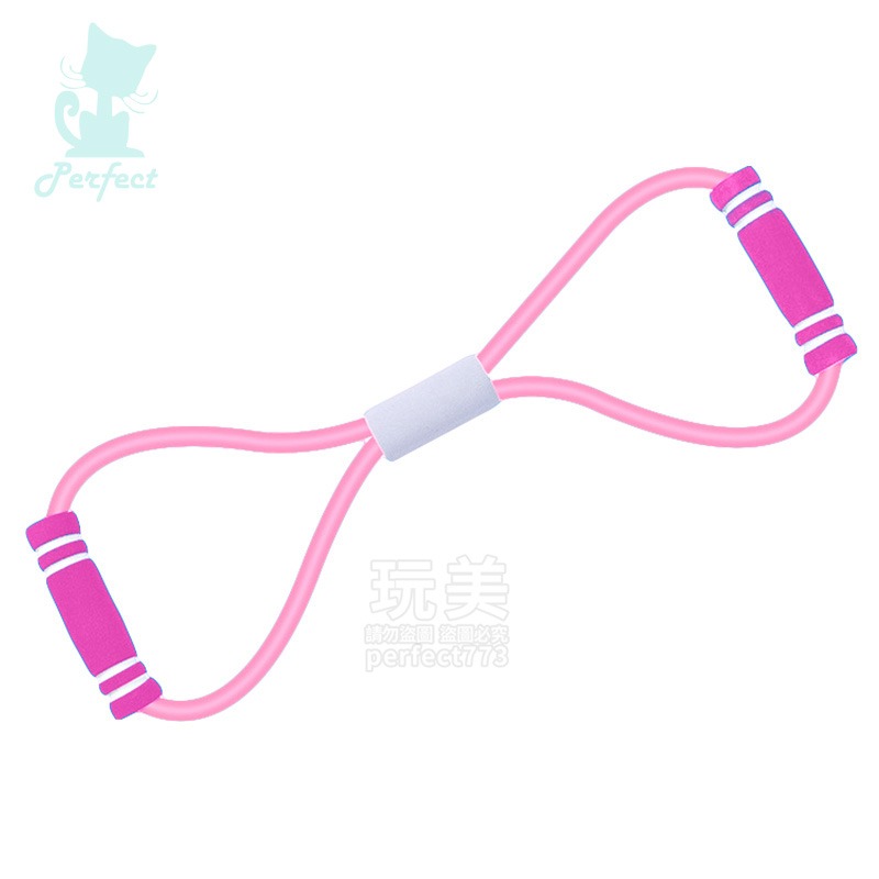 8字拉力帶 拉力器 拉力繩 拉背繩 彈力帶 瑜珈繩 瑜珈帶 拉筋繩 阻力繩 擴胸器 運動健身 玩美 77771-細節圖8