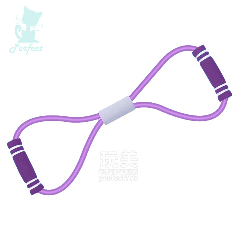 8字拉力帶 拉力器 拉力繩 拉背繩 彈力帶 瑜珈繩 瑜珈帶 拉筋繩 阻力繩 擴胸器 運動健身 玩美 77771-細節圖9