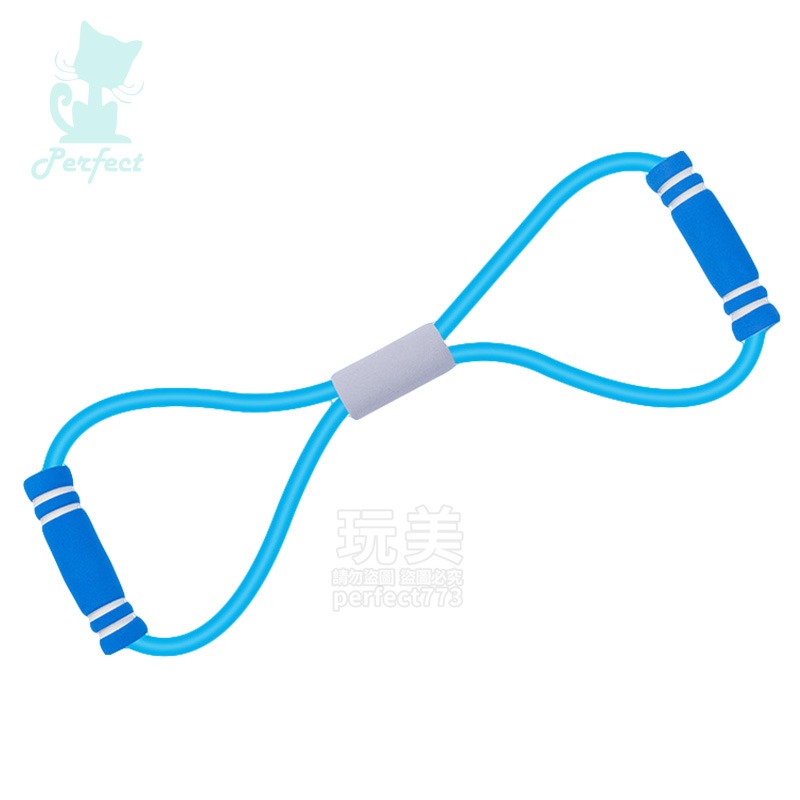 8字拉力帶 拉力器 拉力繩 拉背繩 彈力帶 瑜珈繩 瑜珈帶 拉筋繩 阻力繩 擴胸器 運動健身 玩美 77771-細節圖10