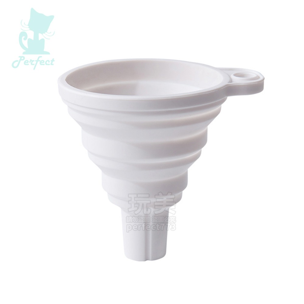 折疊漏斗 矽膠漏斗 廚房漏斗 摺疊漏斗 分裝漏斗 調味料分裝 迷你漏斗 伸縮漏斗 醬油分裝 廚房用品 玩美 77715-細節圖8