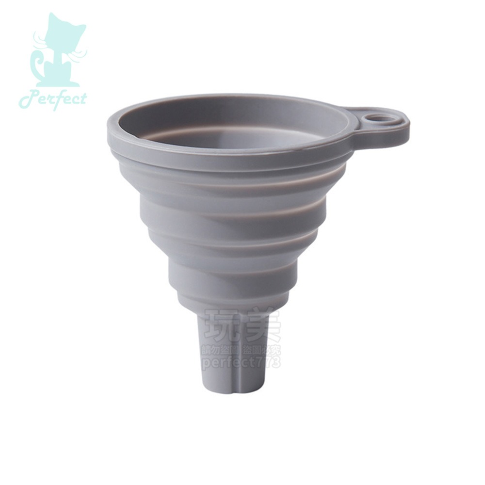 折疊漏斗 矽膠漏斗 廚房漏斗 摺疊漏斗 分裝漏斗 調味料分裝 迷你漏斗 伸縮漏斗 醬油分裝 廚房用品 玩美 77715-細節圖9