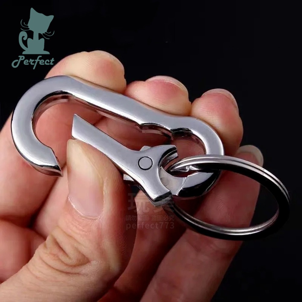 防丟鑰匙圈 鑰匙扣 鑰匙圈 萬用扣 汽車鑰匙圈 機車鑰匙圈 吊飾 龍蝦扣 鑰匙環 防丟按壓C型鑰匙圈 玩美 771015-細節圖7