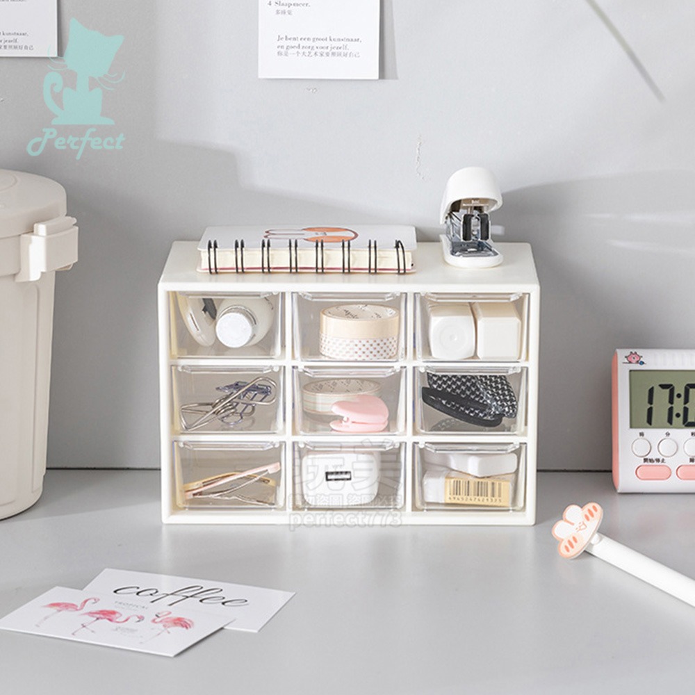 分類收納盒 收納盒 桌上收納 桌面收納 透明收納盒 桌上收納盒 抽屜收納 分隔收納盒 零件收納盒 玩美 77839-細節圖9